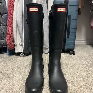 Hunter high low rain boots